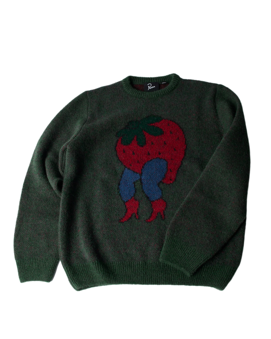 byParra Stupid Strawberry Knitted Pullover - Hoodies by Patta