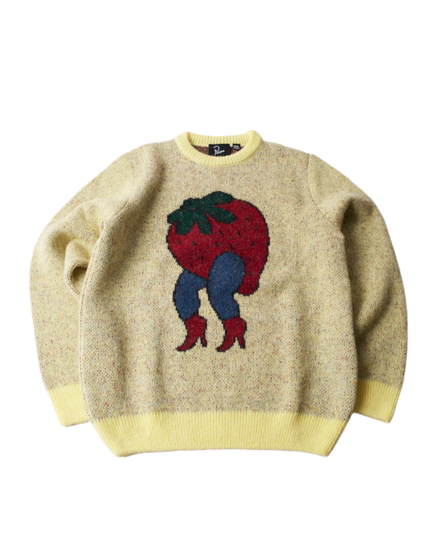 byParra Stupid Strawberry Knitted Pullover - Hoodies by Patta