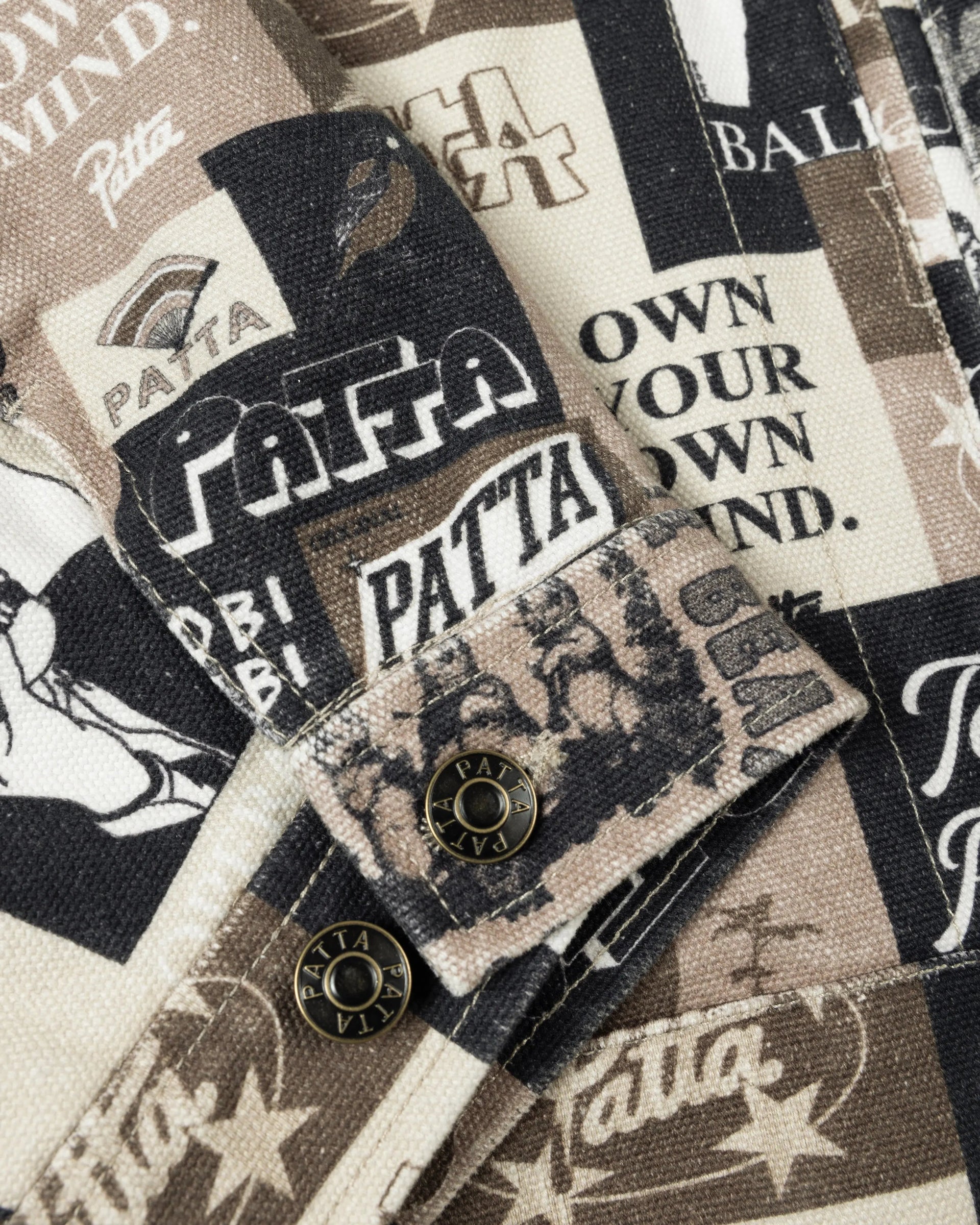 Patta Collage Insulated Canvas Jacket (Multi) Patta