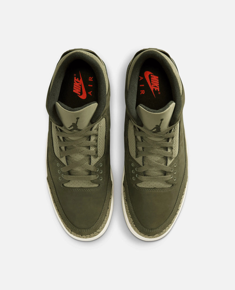 Nike Air Jordan 3 Retro (Medium Olive/Sequoia-Neutral Olive-Sail) Jordan