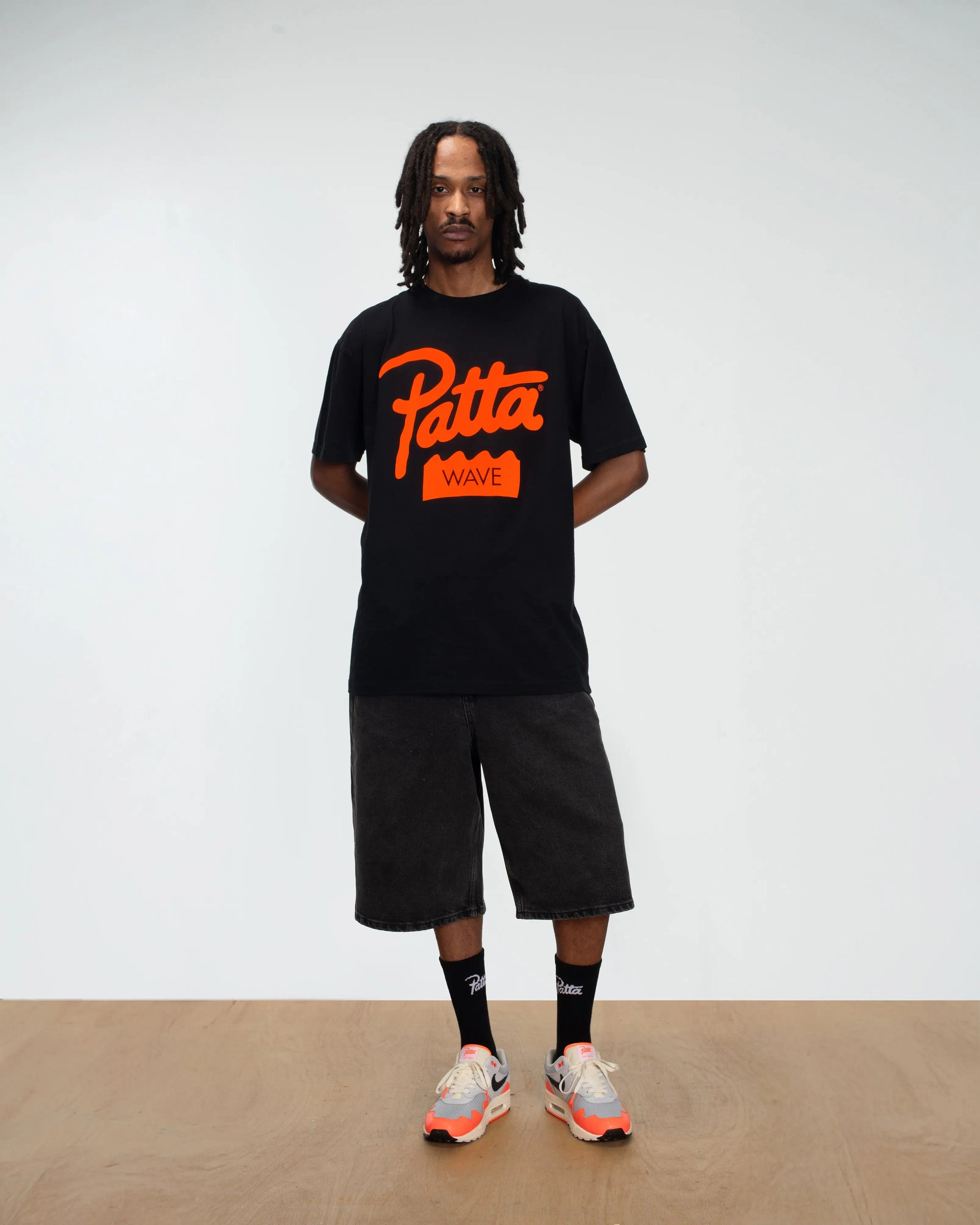 Patta Wave T-Shirt (Black) Patta