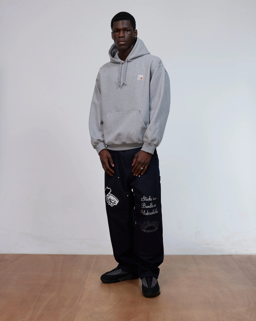 Patta x Carhartt Hooded Sweatshirt (Grey Heather) Patta x Carhartt