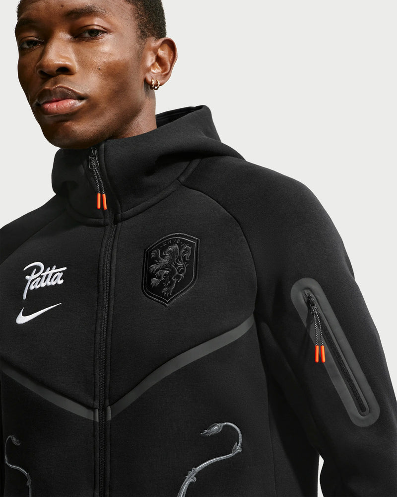 Patta x Nike KNVB Tech Fleece Zip-Hoodie (Black/White) Nike