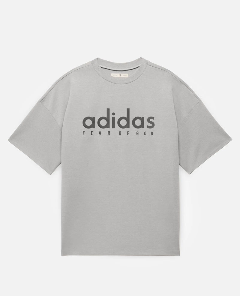 adidas Fear Of God Athletics Quidry Jersey Tee (Medium Grey Heather) adidas