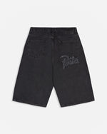 Patta Whiskers Denim Shorts (Black Denim) Patta