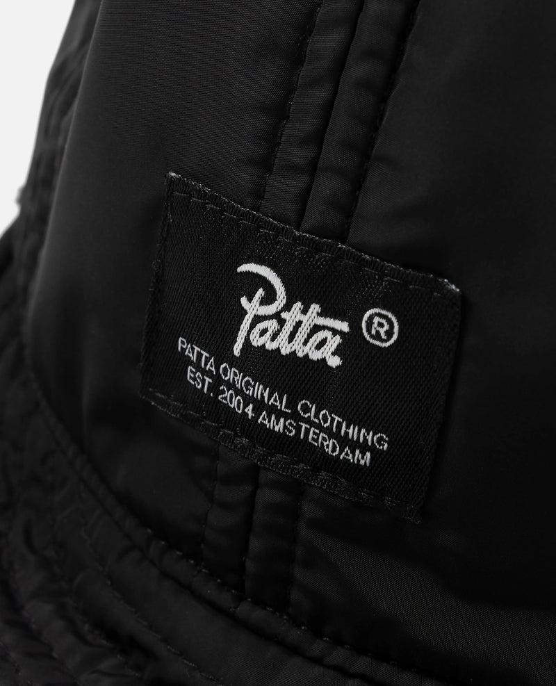 Patta Reversible Flap Cap (Black/Black) Patta