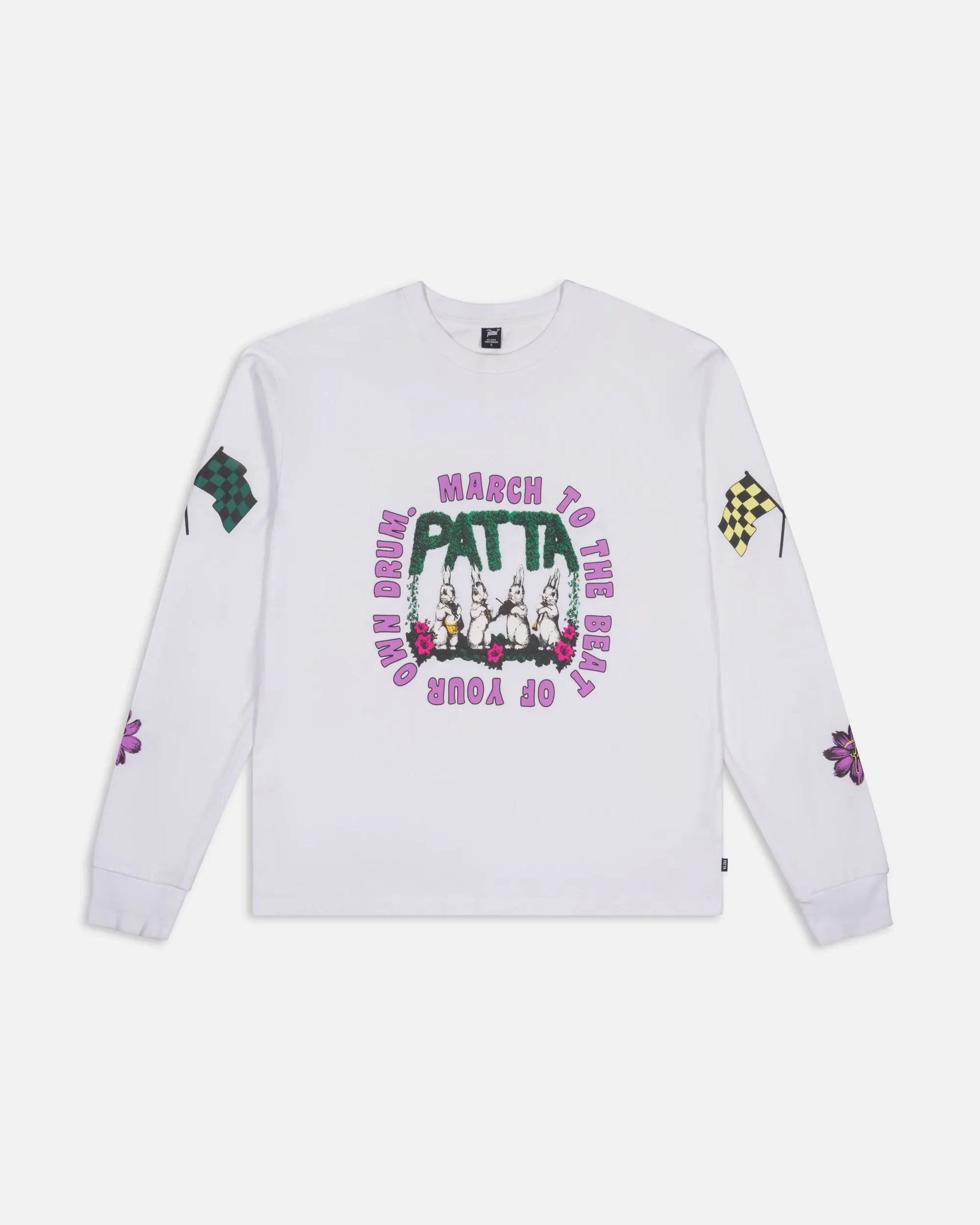 Patta Own Your Own Mind Long Sleeve T-Shirt (White) Patta