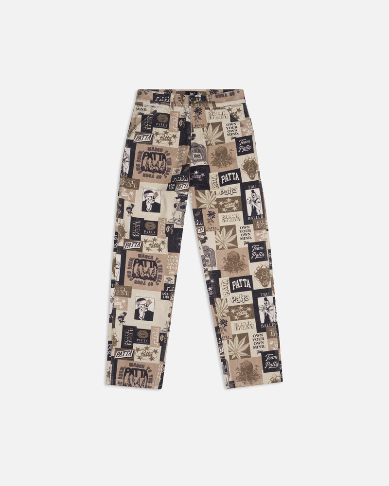 Patta Collage Canvas Pants (Multi) Patta