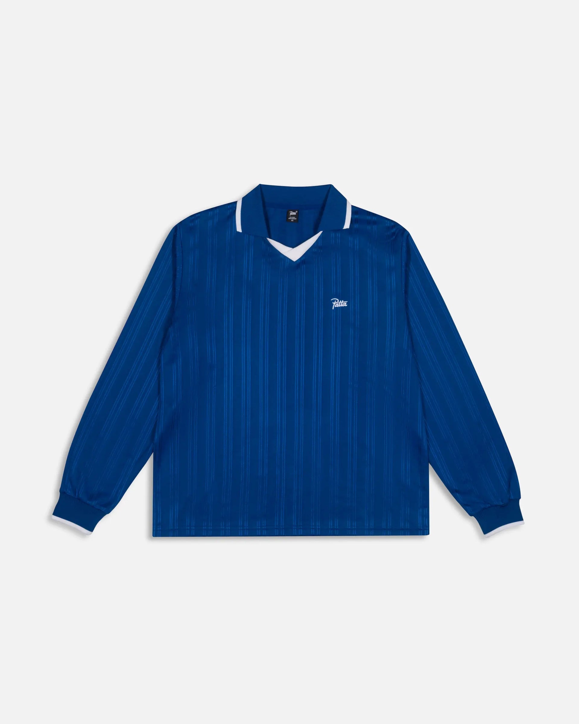 Patta Jacquard Striped Long Sleeve Jersey (Monaco Blue ) Patta