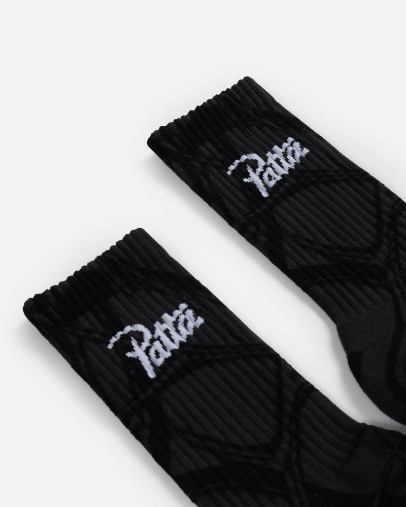 Patta Thorns Socks (Grey Pinstripe) Patta