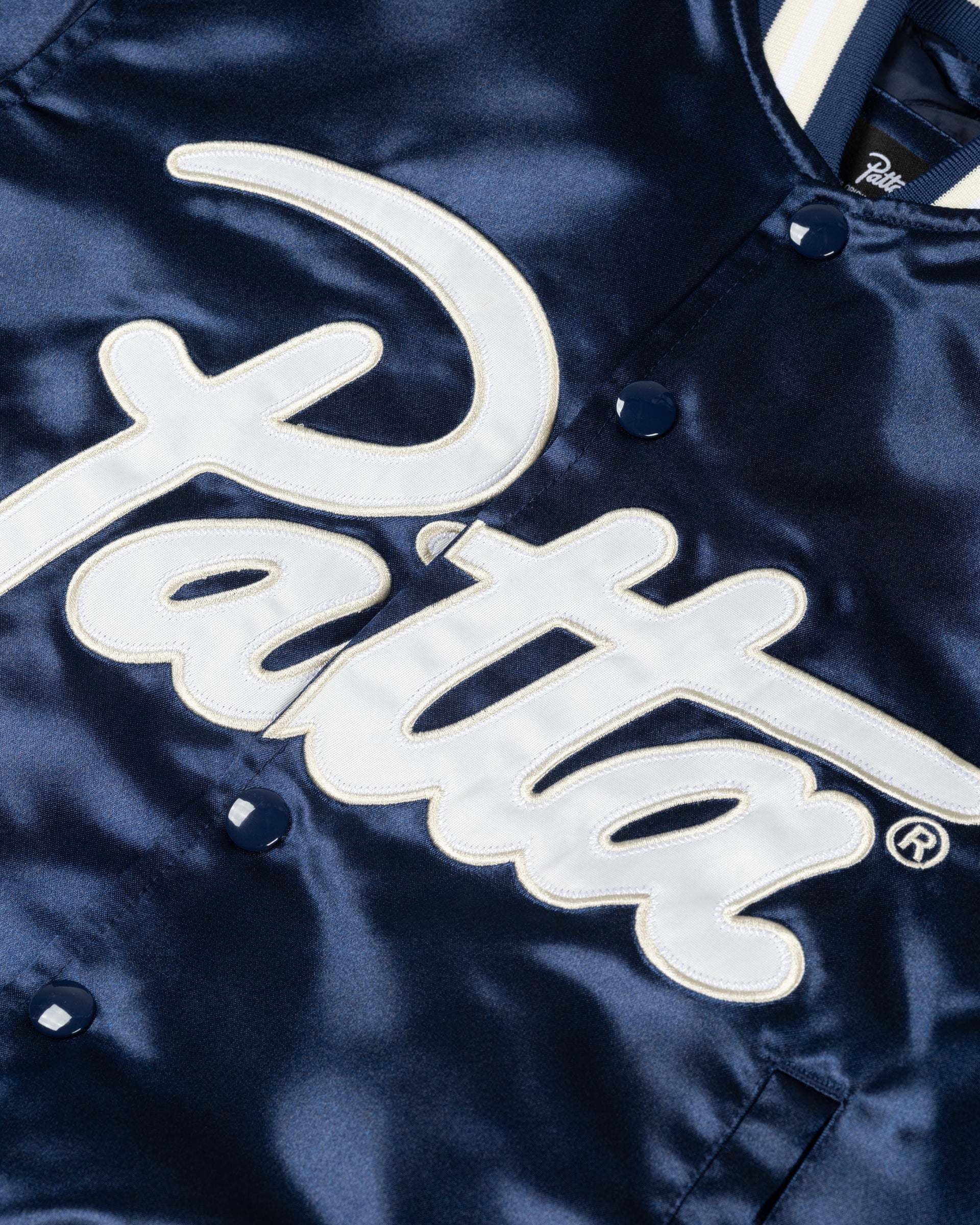Patta Kids Satin Bomber Jacket (Black Iris) Patta