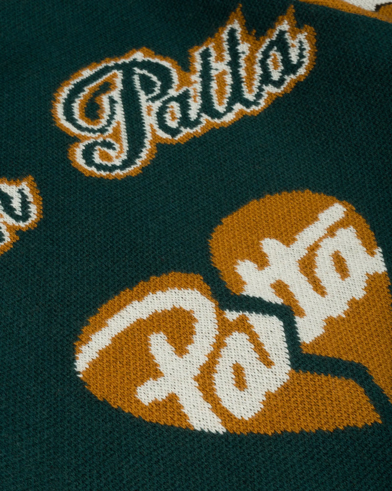 Patta Varsity Knitted Cardigan (Pine Grove) Patta