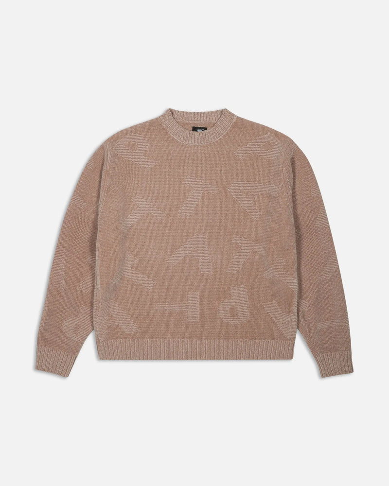 Patta Chenille Alphabet Knitted Sweater (Irish Cream) Patta