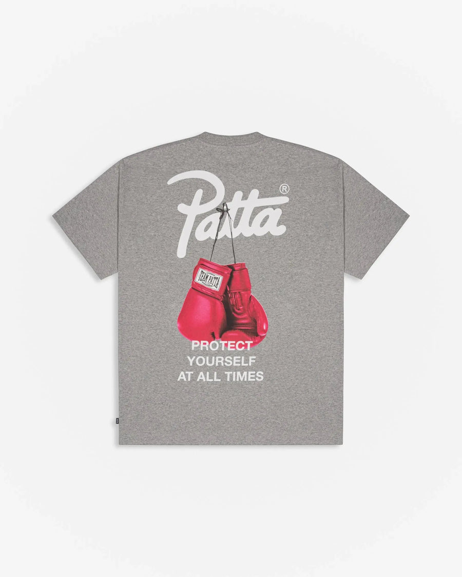 Patta Protect Yourself T-Shirt Melange Grey (EA) Patta