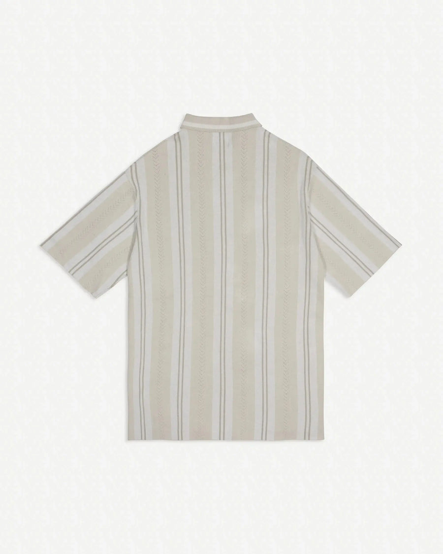 Patta Knitted Football Shirt Oatmeal (EA) Patta
