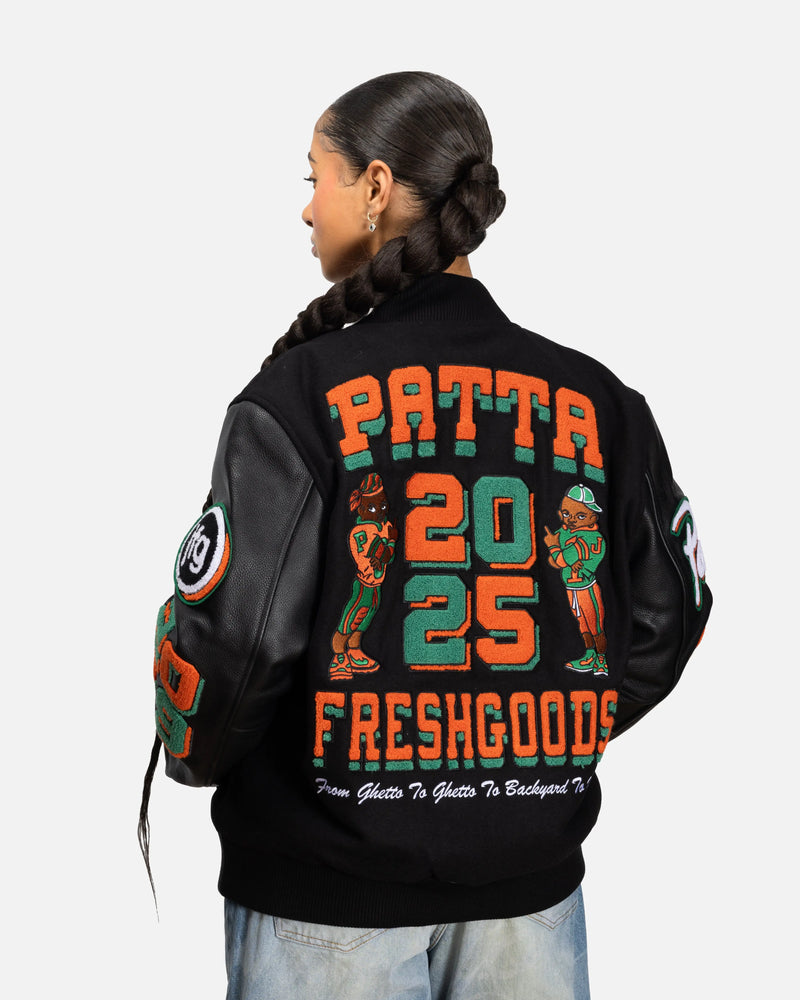 Patta x Joe Freshgoods Varsity Jacket (Black) Patta x JFG