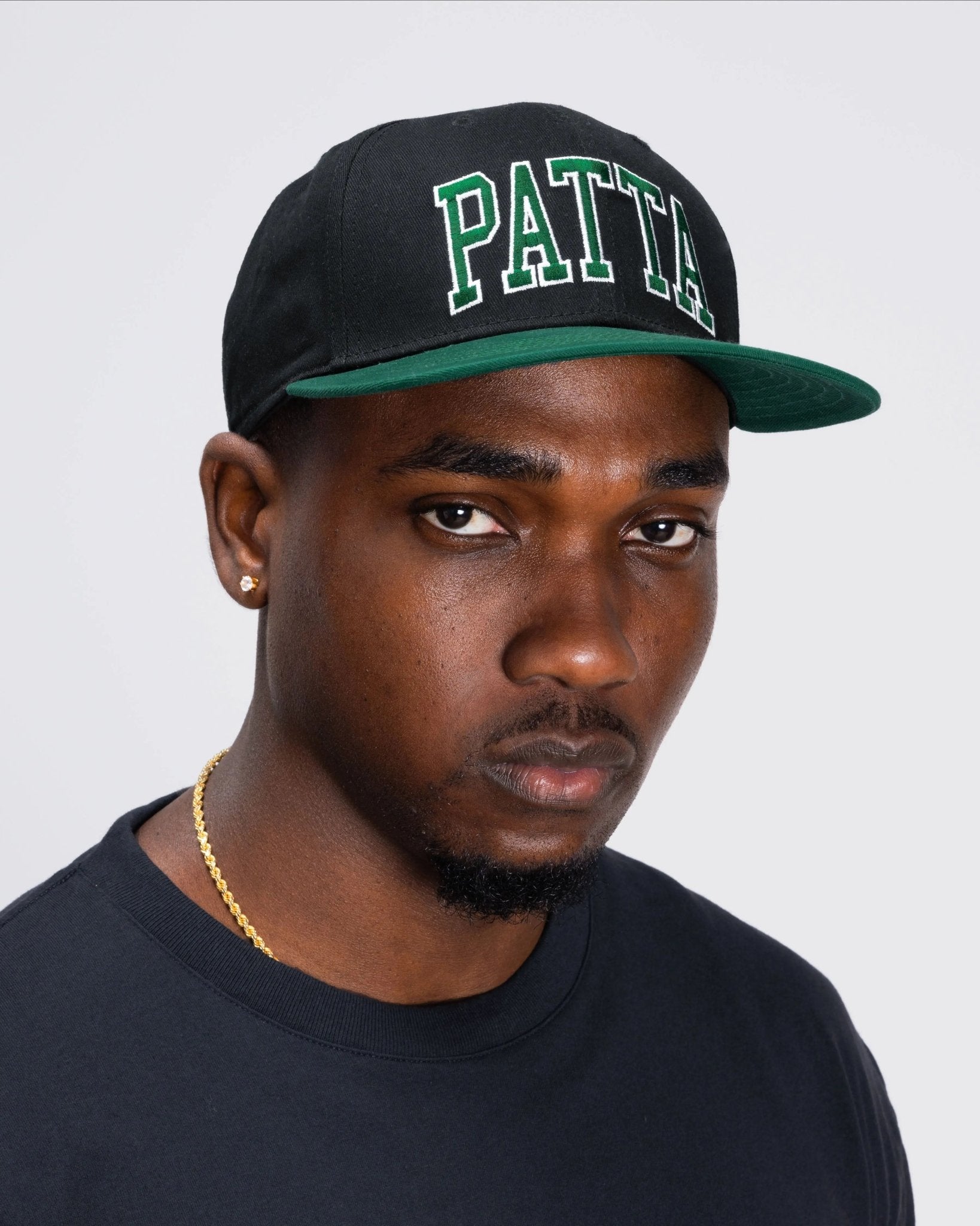 Patta Arc Logo Snapback Cap (Black) - Patta