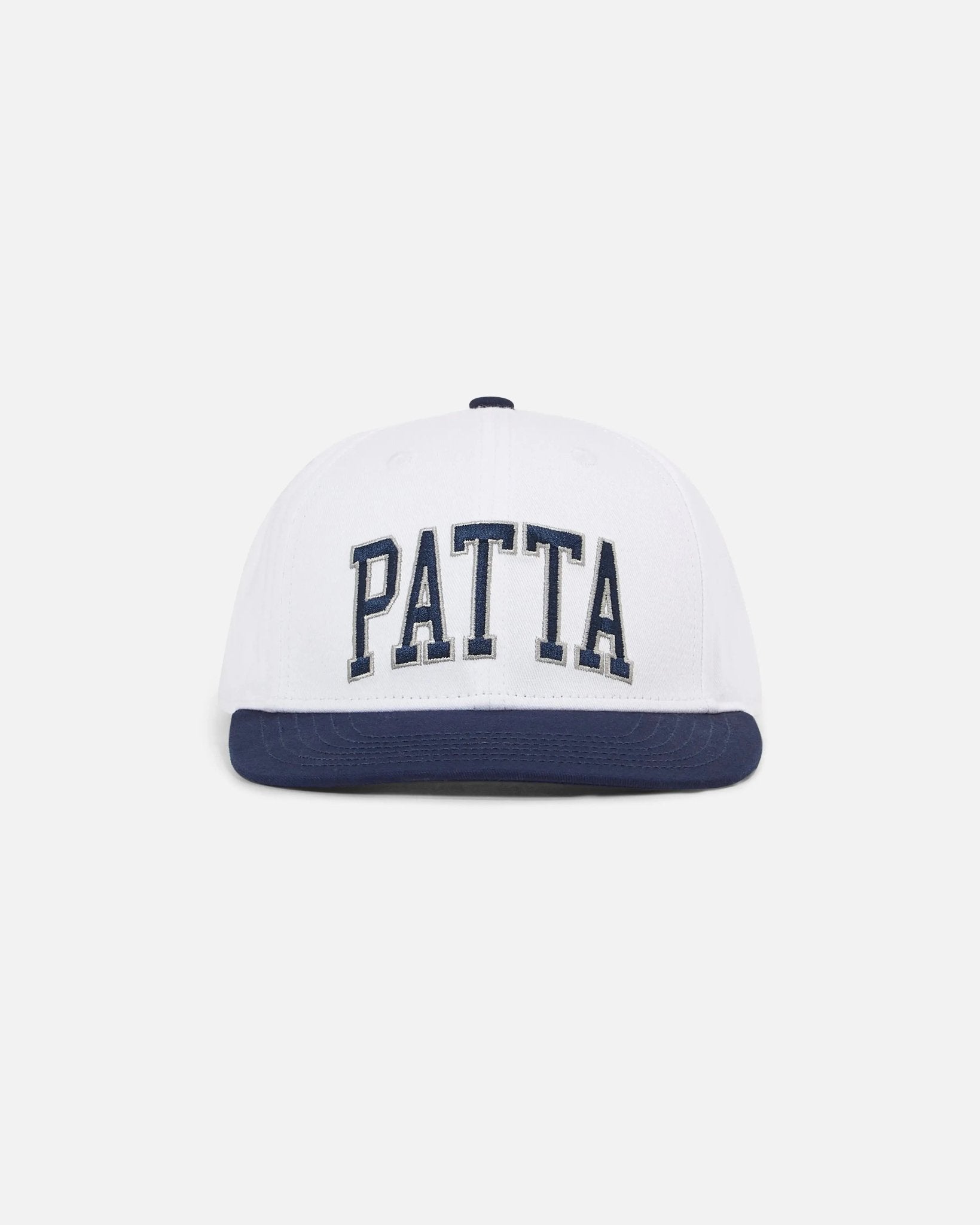 Patta Arc Logo Snapback Cap (White) - Patta