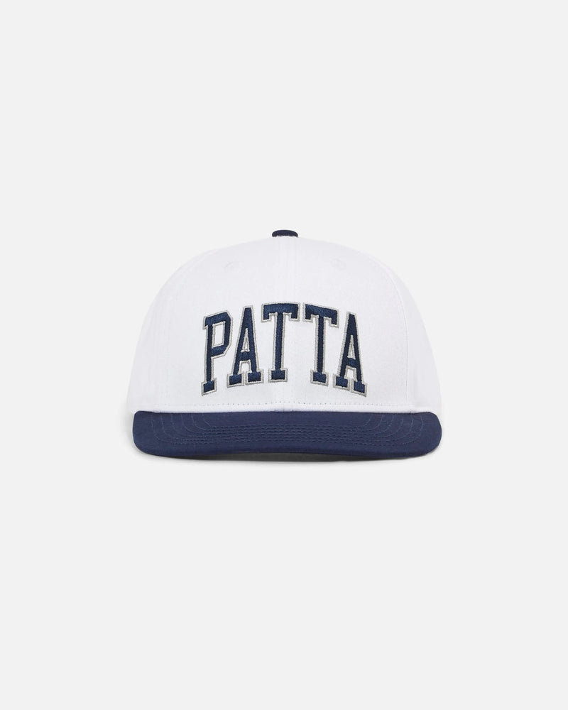 Patta Arc Logo Snapback Cap (White) - Patta