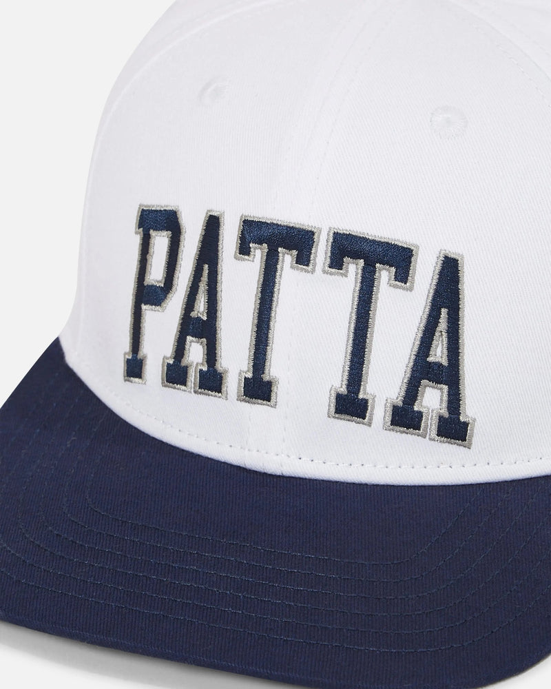 Patta Arc Logo Snapback Cap (White) - Patta