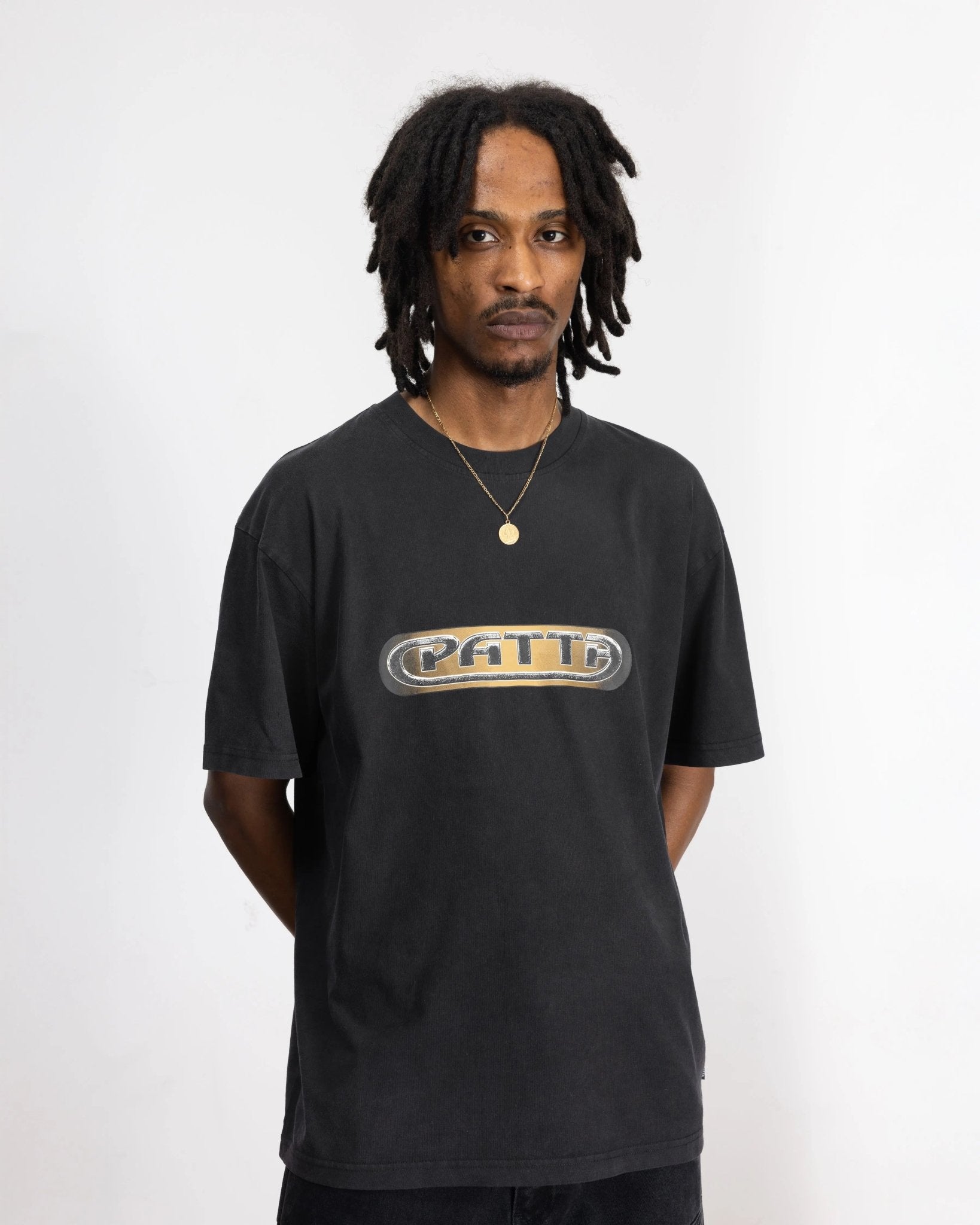 Patta Gilded Acid Washed T-Shirt (Black) - Patta