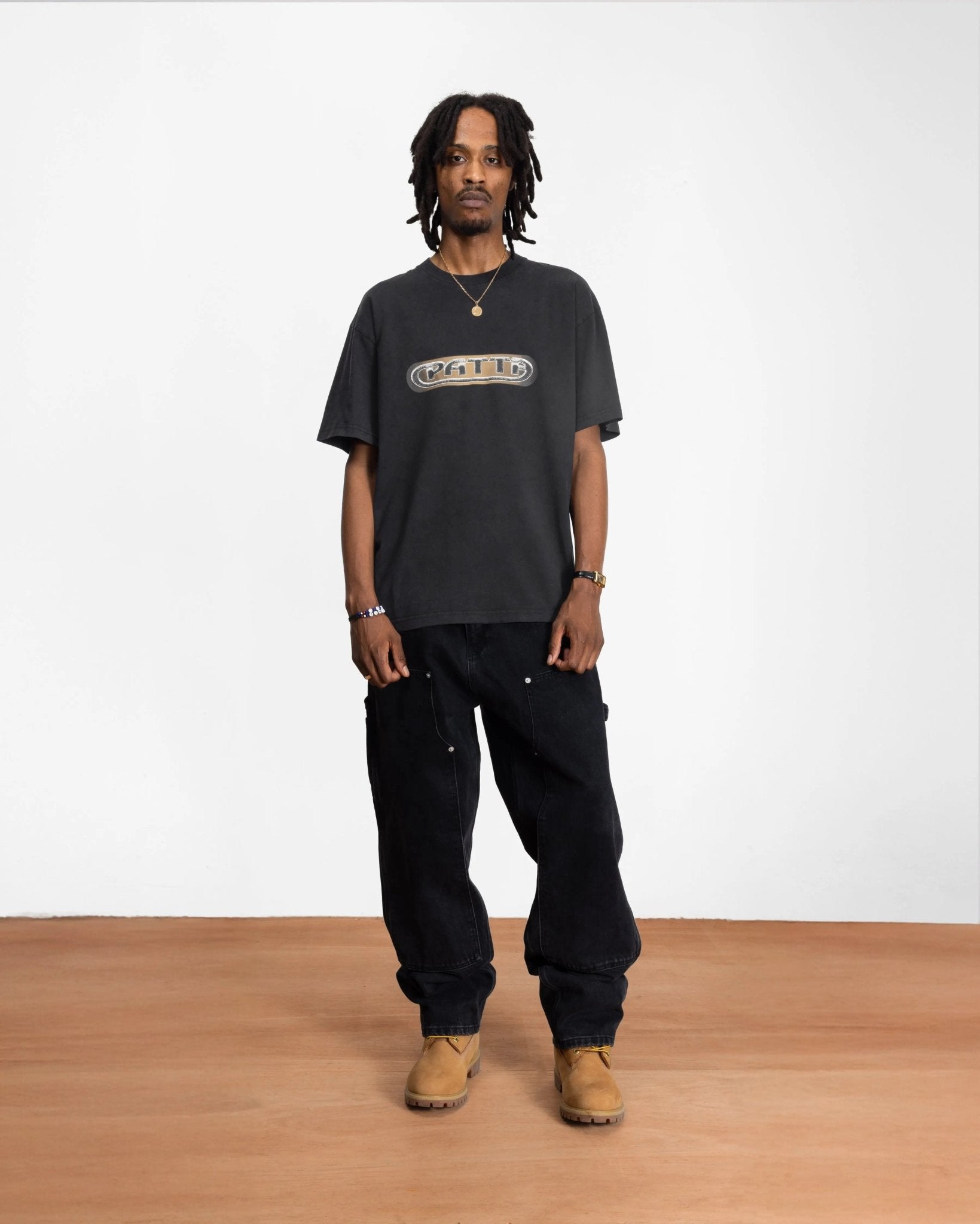 Patta Gilded Acid Washed T-Shirt (Black) - Patta