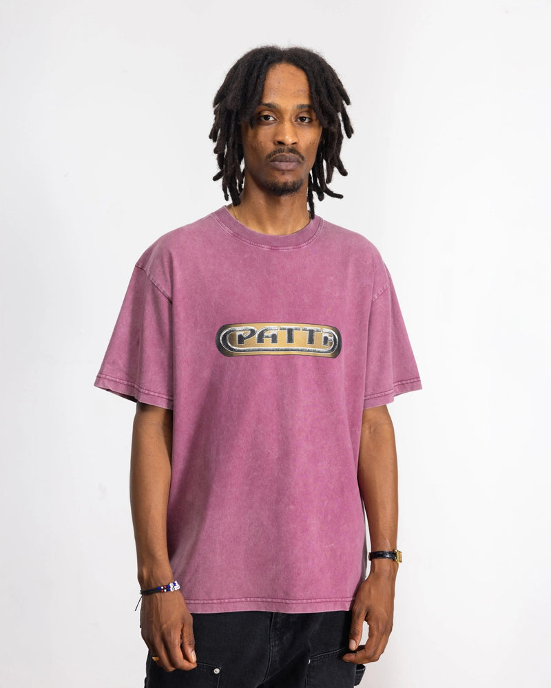 Patta Gilded Acid Washed T-Shirt (Boysenberry) - Patta