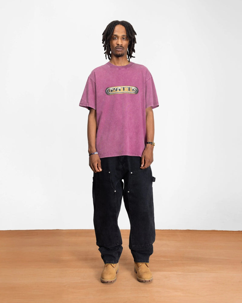 Patta Gilded Acid Washed T-Shirt (Boysenberry) - Patta