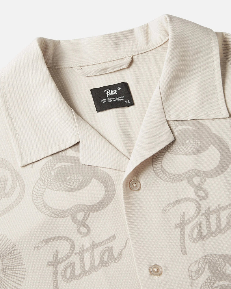 Patta Serpentes Summer Shirt (Pumic Stone) - Patta