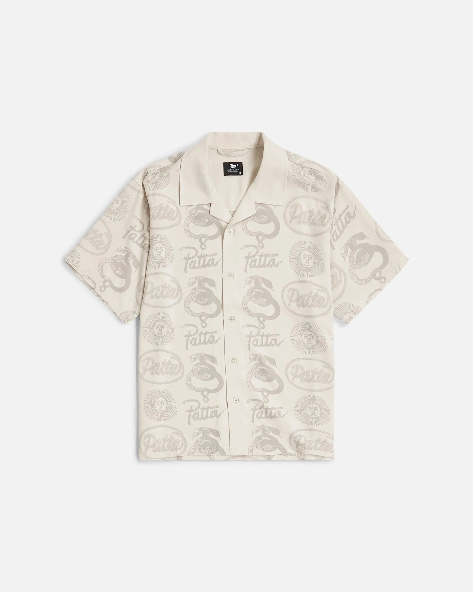 Patta Serpentes Summer Shirt (Pumic Stone) - Patta