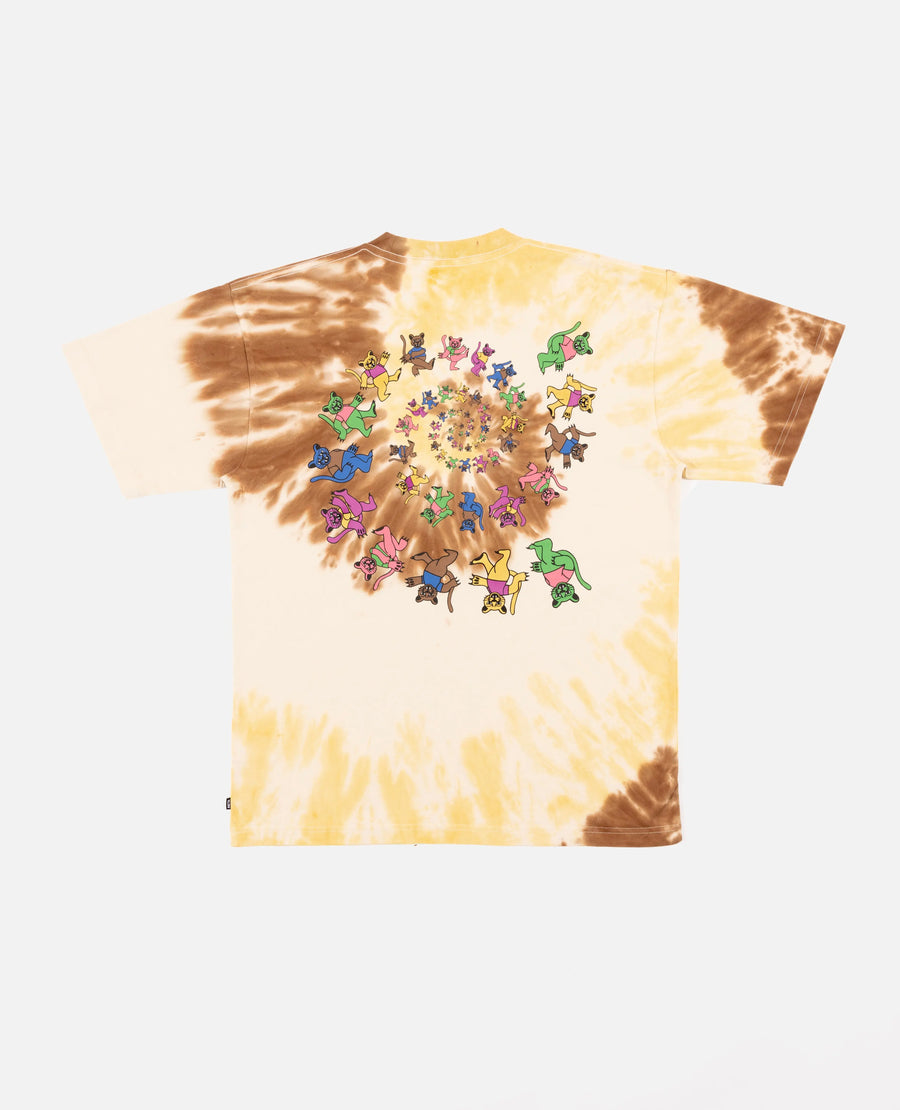 Patta Tie Dye Swirl T-Shirt (Tapioca) Patta
